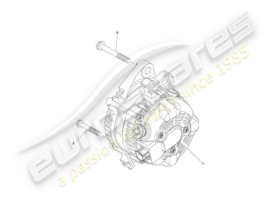 aston martin cygnet (2012) diagrama de piezas del alternador
