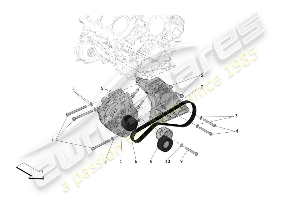 maserati mc20 (2023) energy generation and accumulation diagrama de piezas
