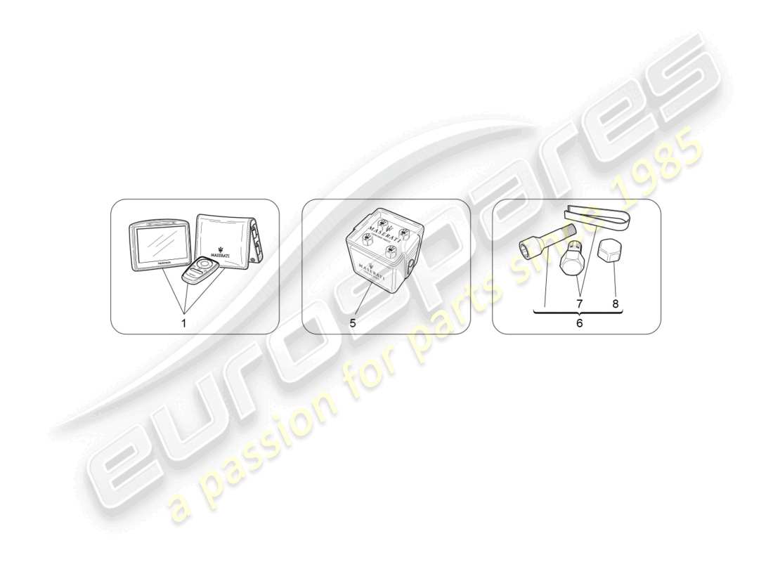 maserati granturismo mc stradale (2013) diagrama de piezas de accesorios posventa