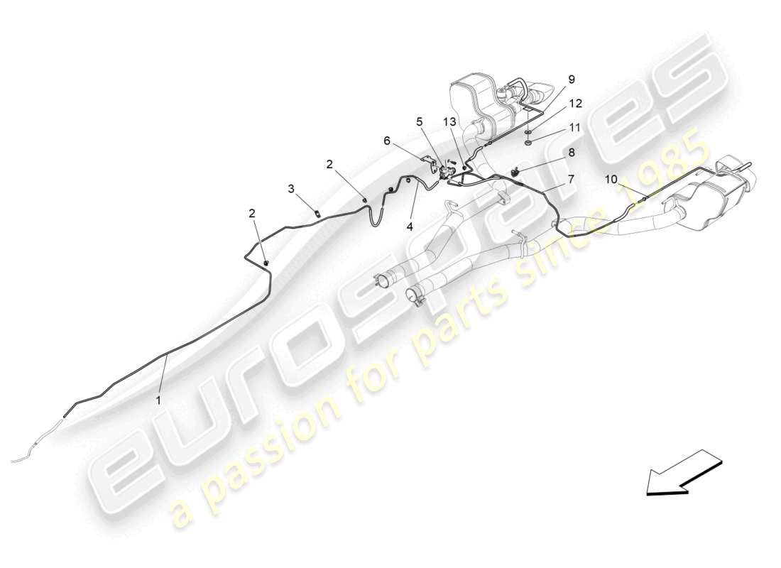 maserati ghibli fragment (2022) diagrama de piezas del sistema de aire adicional