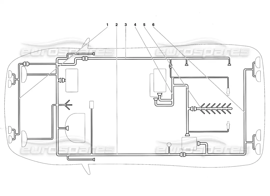 lamborghini diablo se30 (1995) sistema eléctrico (hasta se 079-150) diagrama de piezas