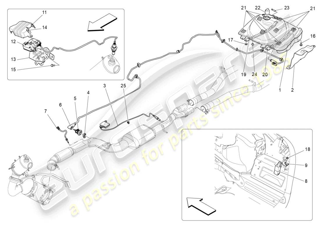 maserati ghibli (2018) diagrama de piezas del sistema adblue