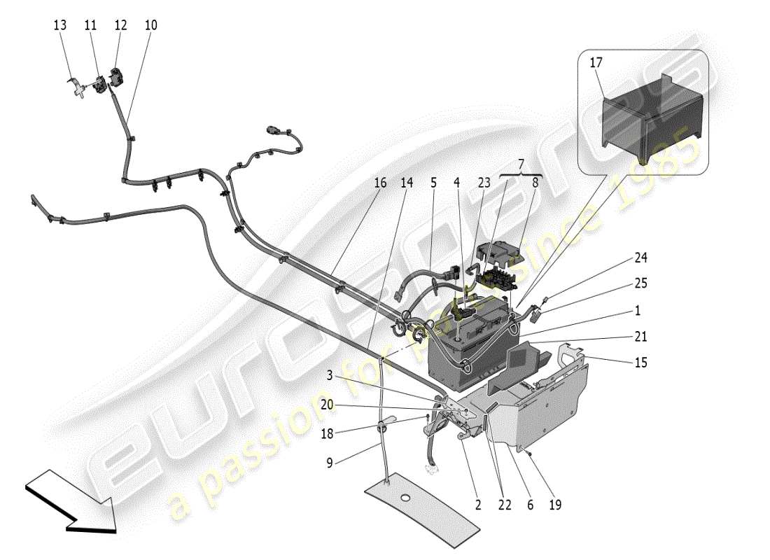maserati mc20 (2024) energy generation and accumulation diagrama de piezas