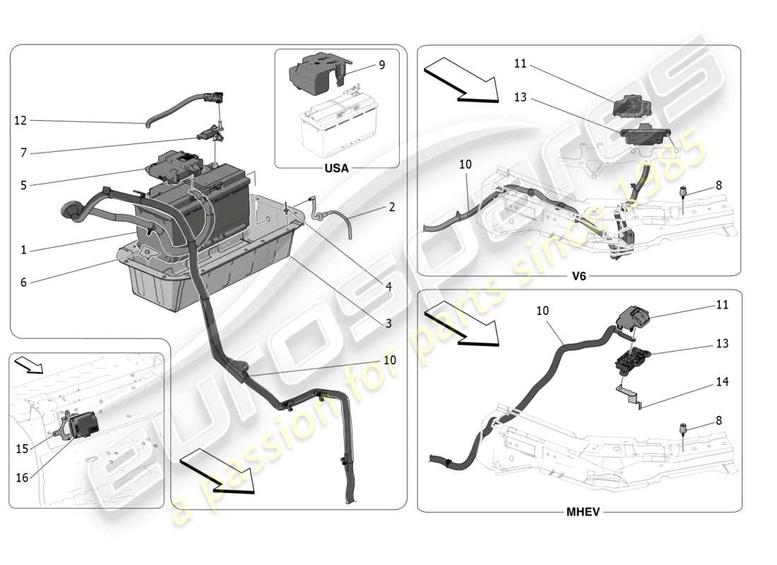 maserati grecale trofeo (2023) energy generation and accumulation diagrama de piezas