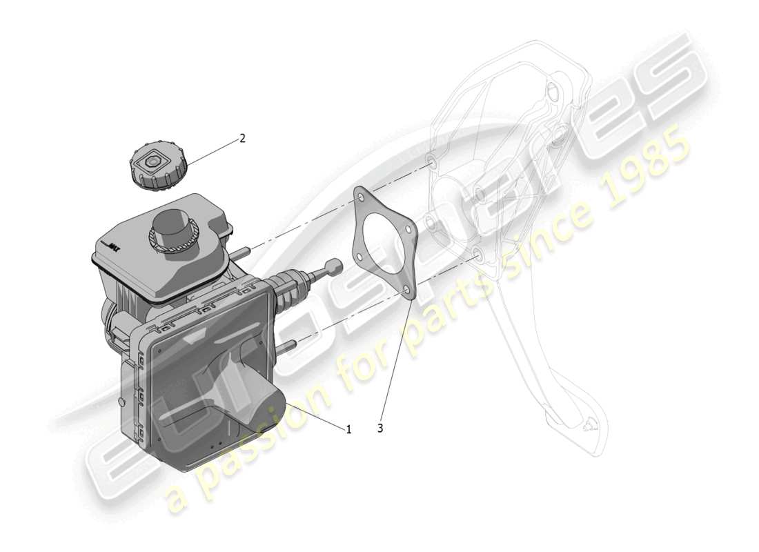 maserati mc20 (2023) brake servo system diagrama de piezas