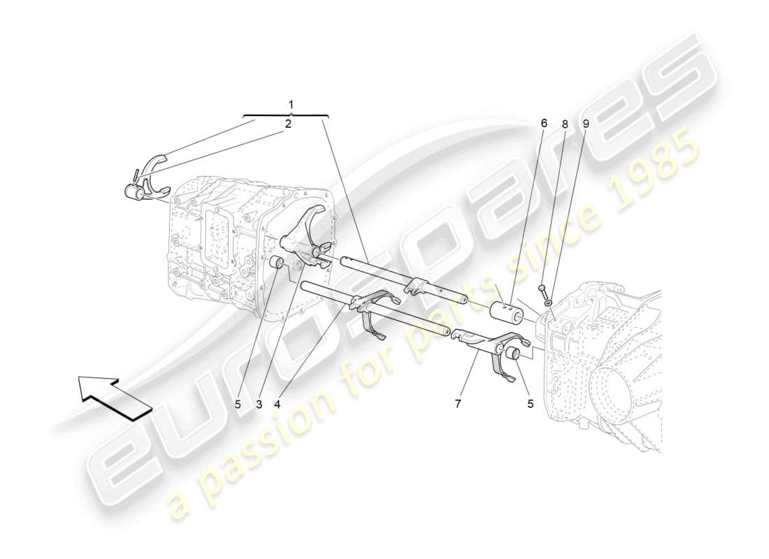 maserati granturismo mc stradale (2013) diagrama de piezas de controles internos