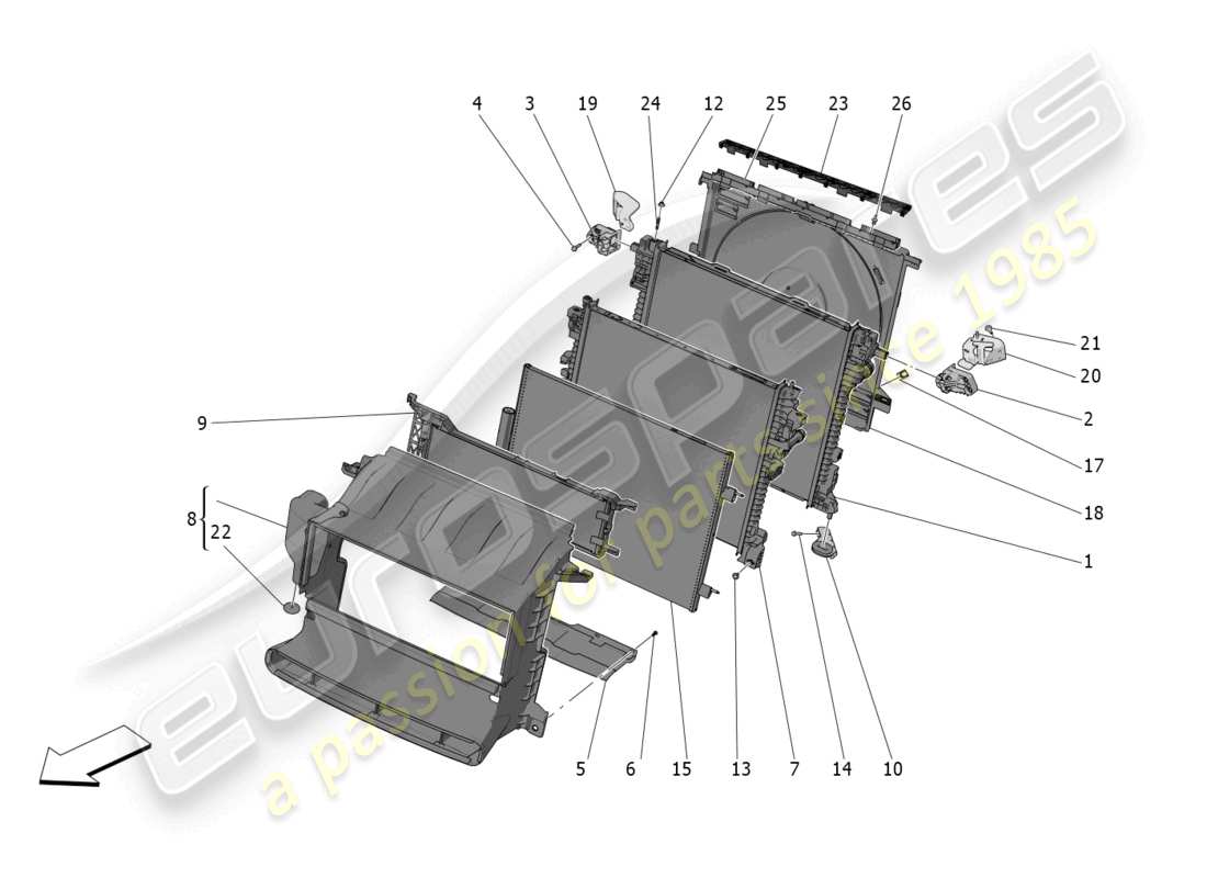 diagrama de pieza que contiene el número de pieza 670161225