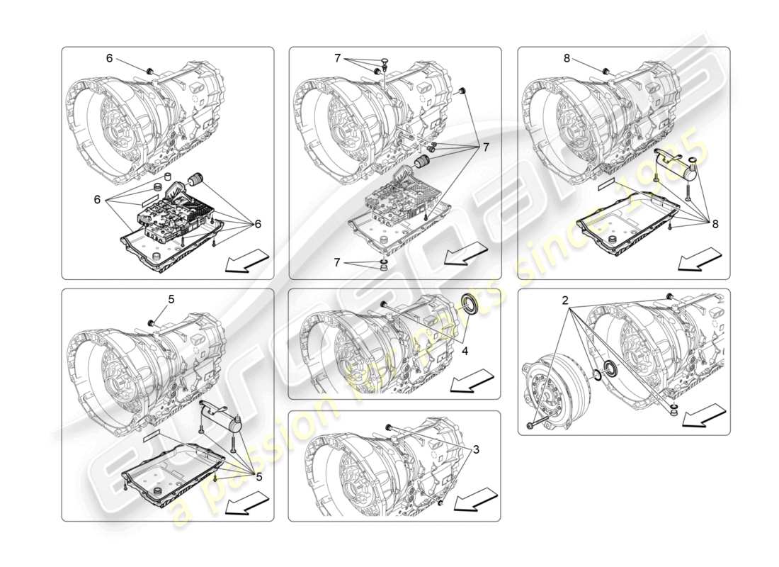 un diagrama de piezas del catálogo de piezas maserati levante (2019)