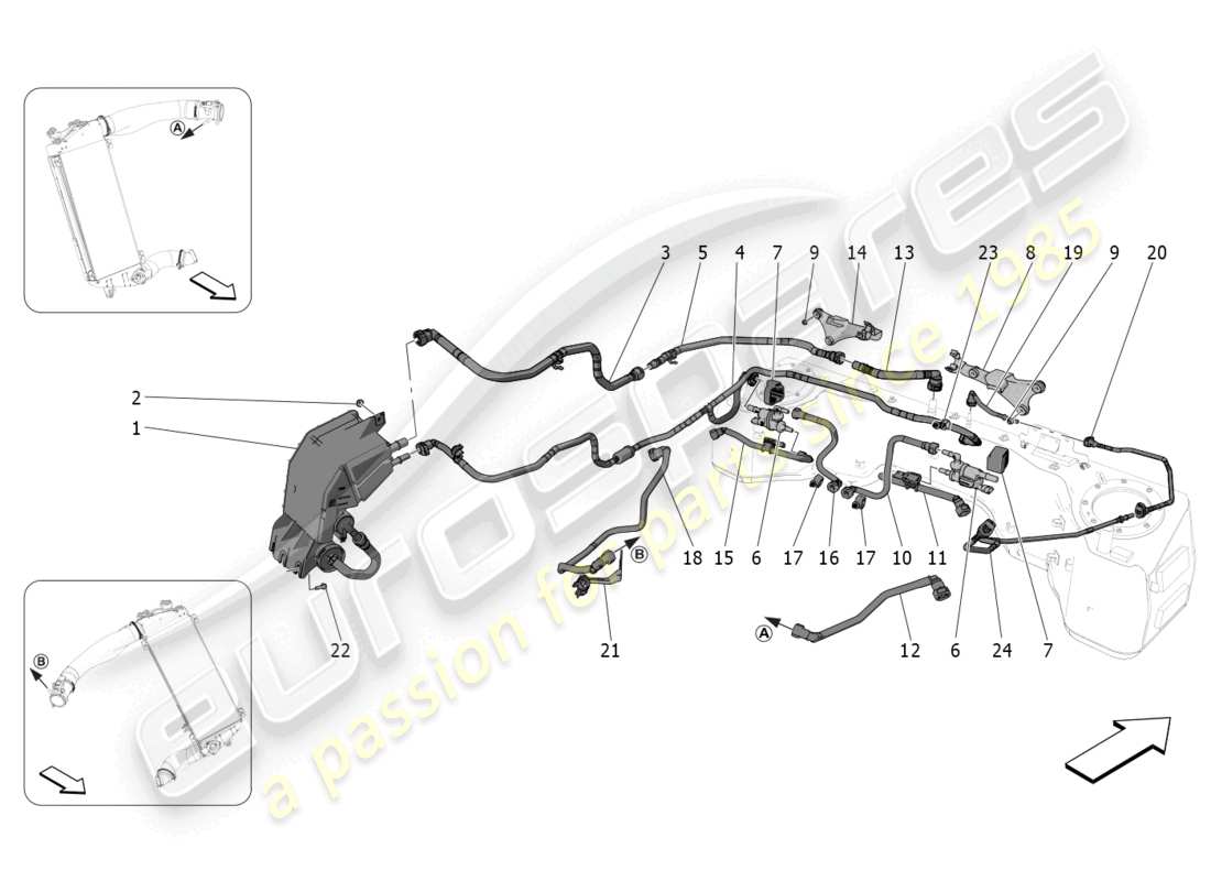 diagrama de pieza que contiene el número de pieza 670298450