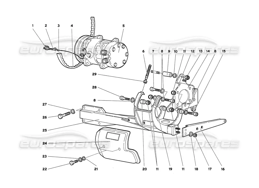 lamborghini diablo 6.0 (2001) control climatico diagrama de piezas