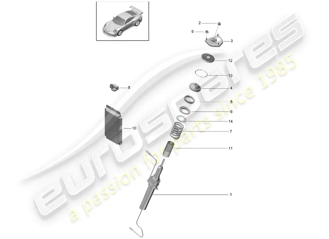porsche 2015 (991-1 turbo) amortiguador de vibraciones diagrama de piezas