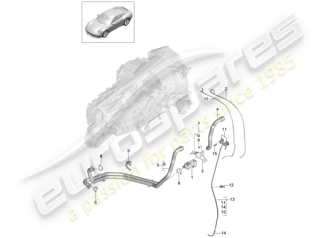 porsche 2017 (991-2) manual gearbox diagrama de piezas