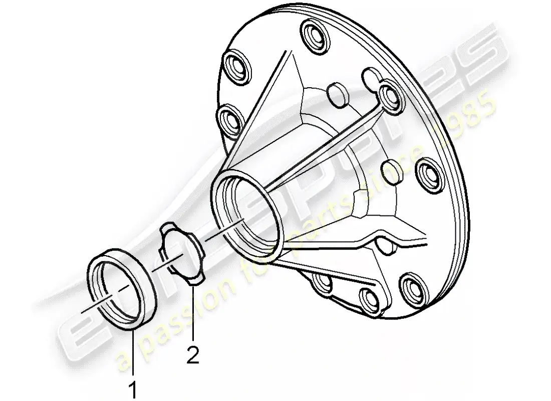 porsche 2006 (987 boxster) tiptronic diagrama de piezas