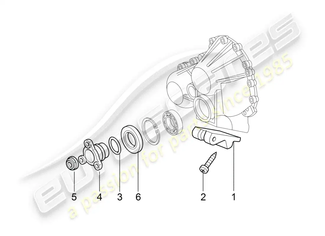 porsche 2007 (997-1 turbo / gt2) tiptronic diagrama de piezas