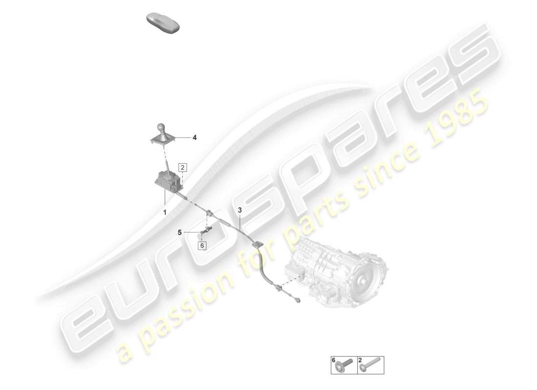 porsche 2021 (992-1 gt3/rs/st) palanca selectora 7-speed caja de cambios automática - pdk - diagrama de piezas