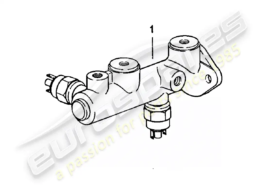 porsche 1985 (924) cilindro maestro del freno diagrama de piezas