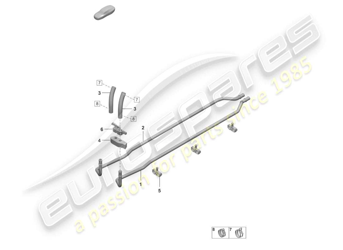 porsche 2024 (992-2 gt3/rs/st) calentador diagrama de piezas