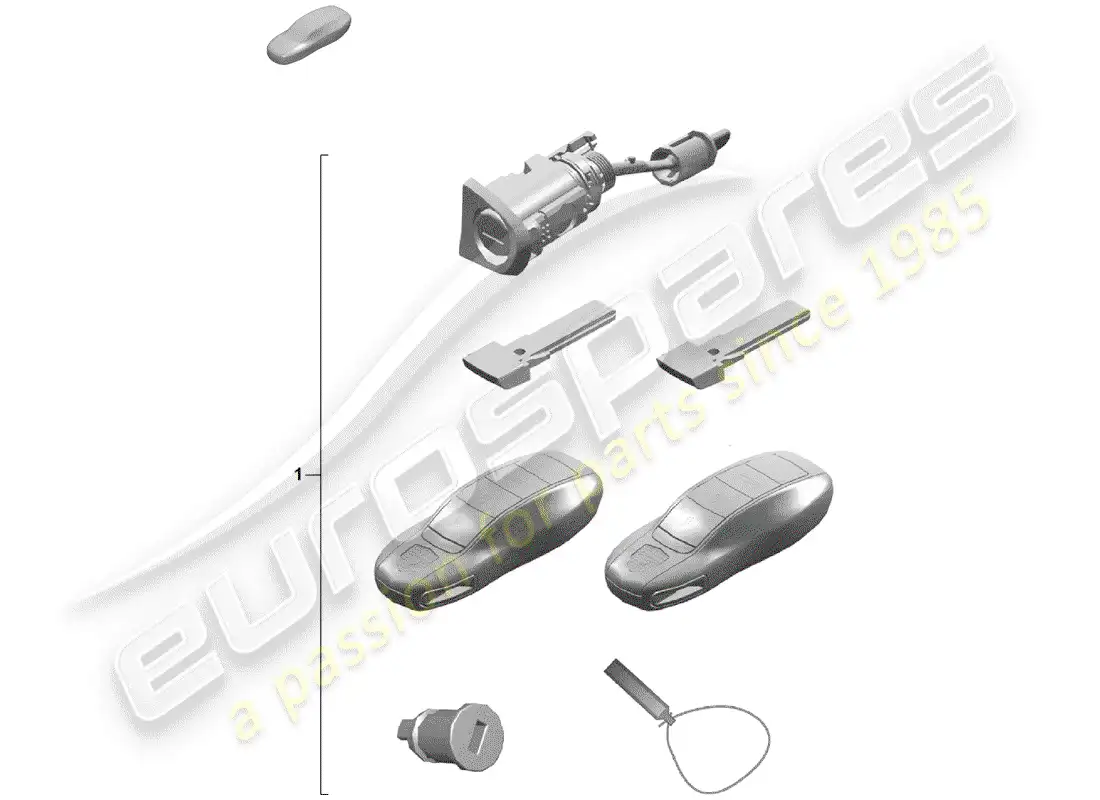 porsche 2019 (718 boxster spyder) juego de reparación diagrama de piezas