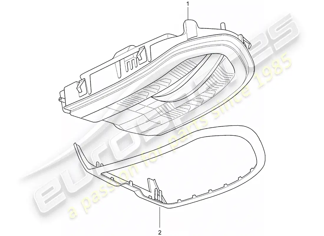 porsche 2014 (panamera 970) soporte diagrama de piezas