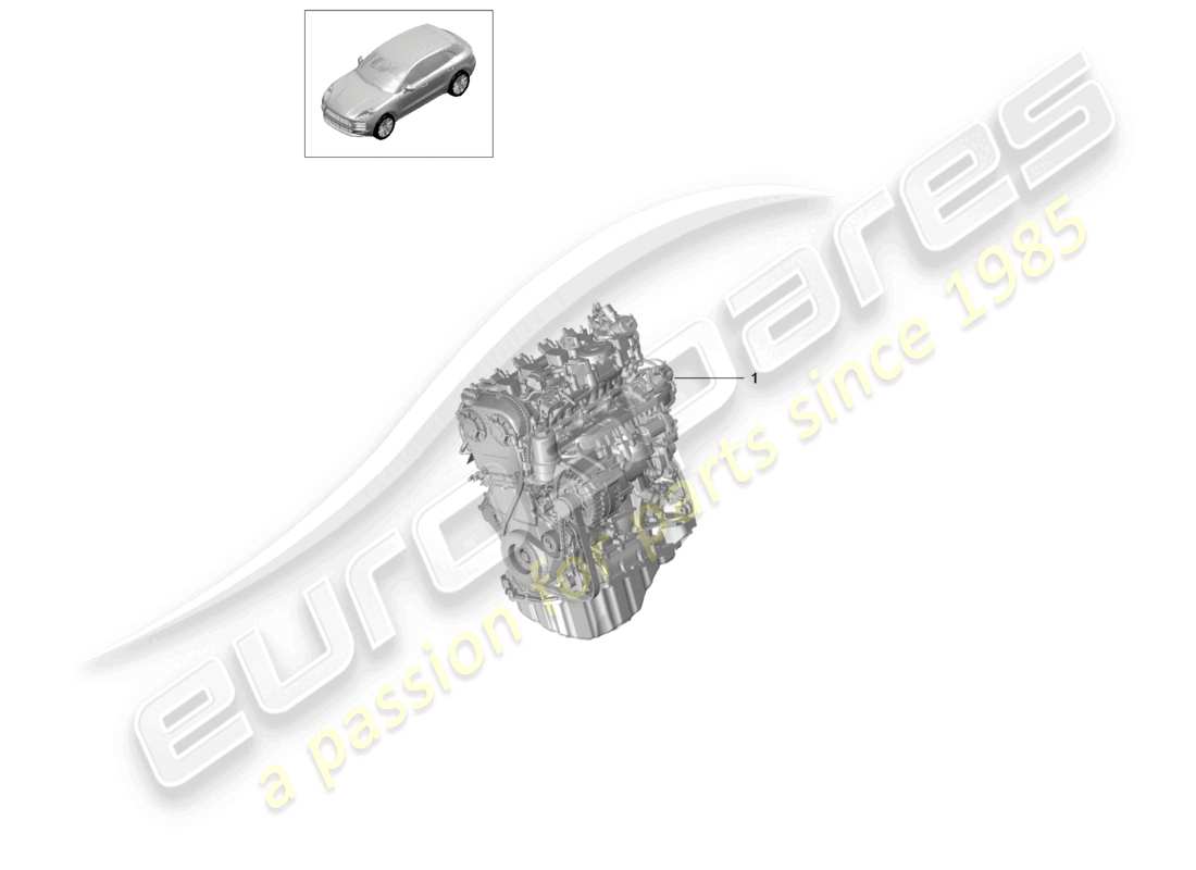 porsche 2021 (macan) diagrama de piezas del motor de reemplazo (completo)