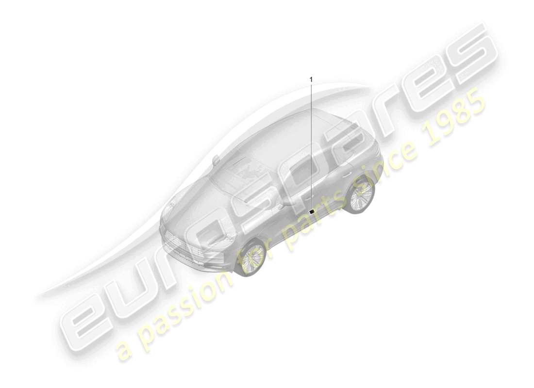 porsche 2021 (macan) placa de datos para la presión de los neumáticos en ee. uu. canadá d - mj 2022>>diagrama de piezas de méxico