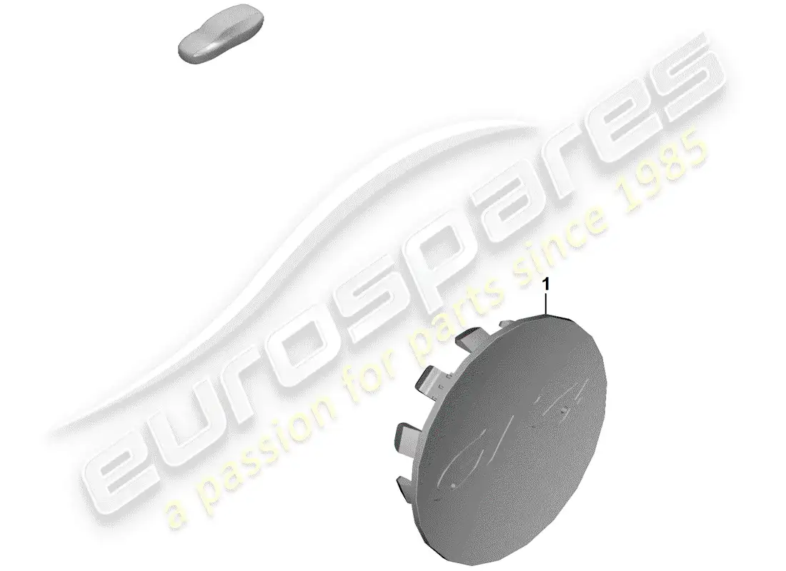porsche 2020 (718 boxster spyder) tapa de rueda diagrama de piezas