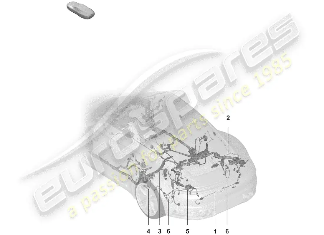 porsche 2020 (992-1) aprovechar diagrama de piezas