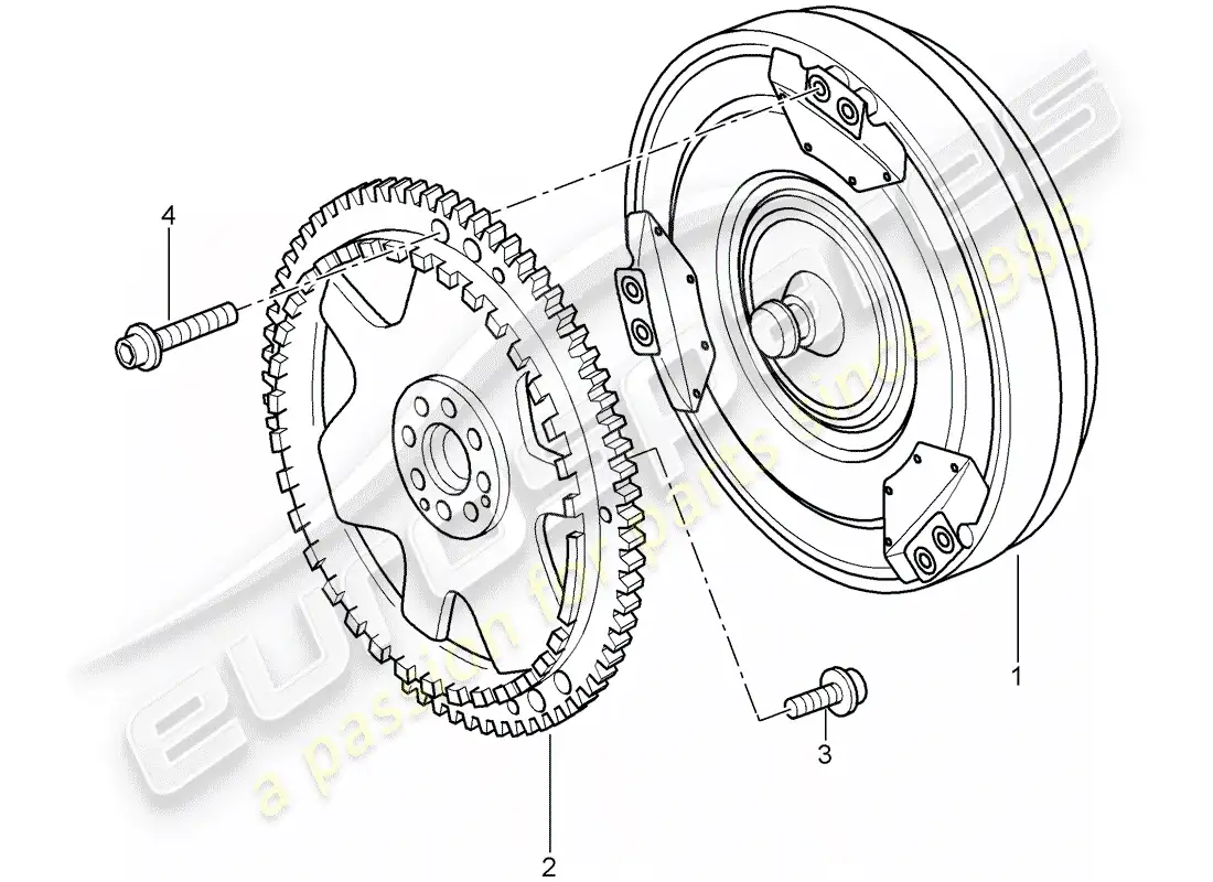 porsche 2008 (987 cayman) tiptronic diagrama de piezas