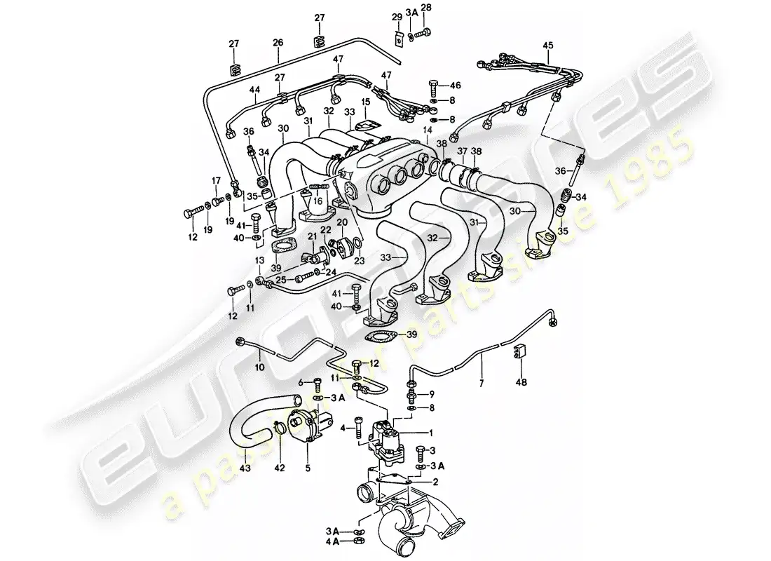 porsche 1979 (928) k-jetronic - 3 diagrama de piezas