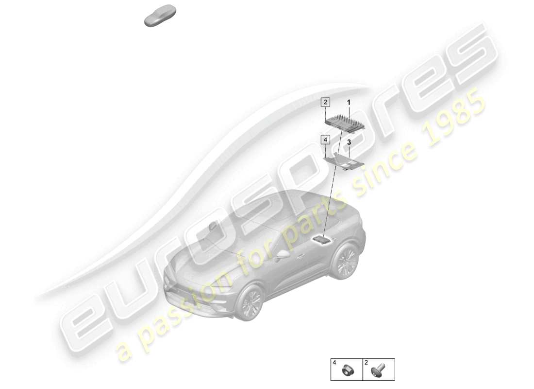 porsche 2025 (macan-e) amplificadores diagrama de piezas