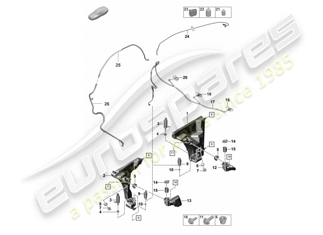 porsche 2022 (panamera 971-2) diagrama de piezas del sistema arandela