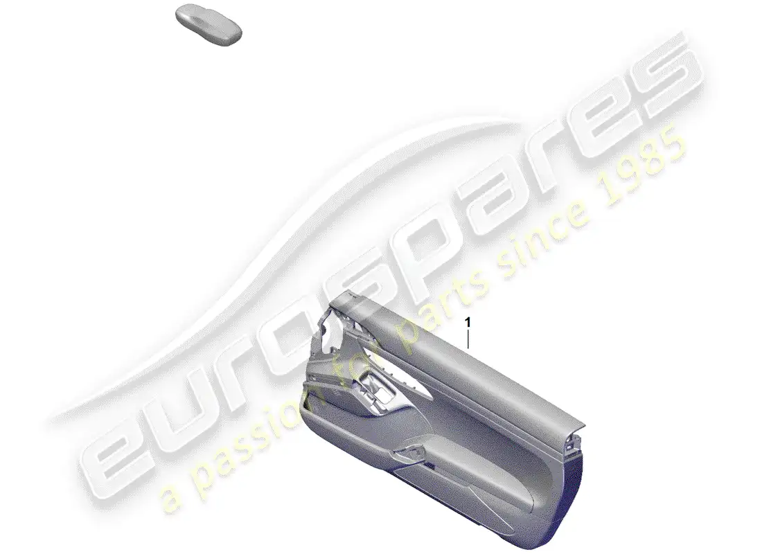 porsche 2020 (718 boxster spyder) panel de la puerta diagrama de piezas