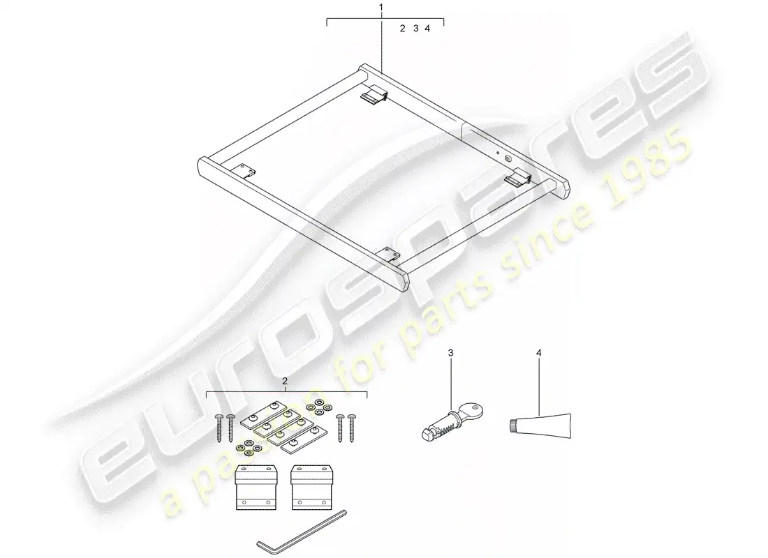 porsche 2012 (tequipment cayenne) ayuda de carga para diagrama de piezas