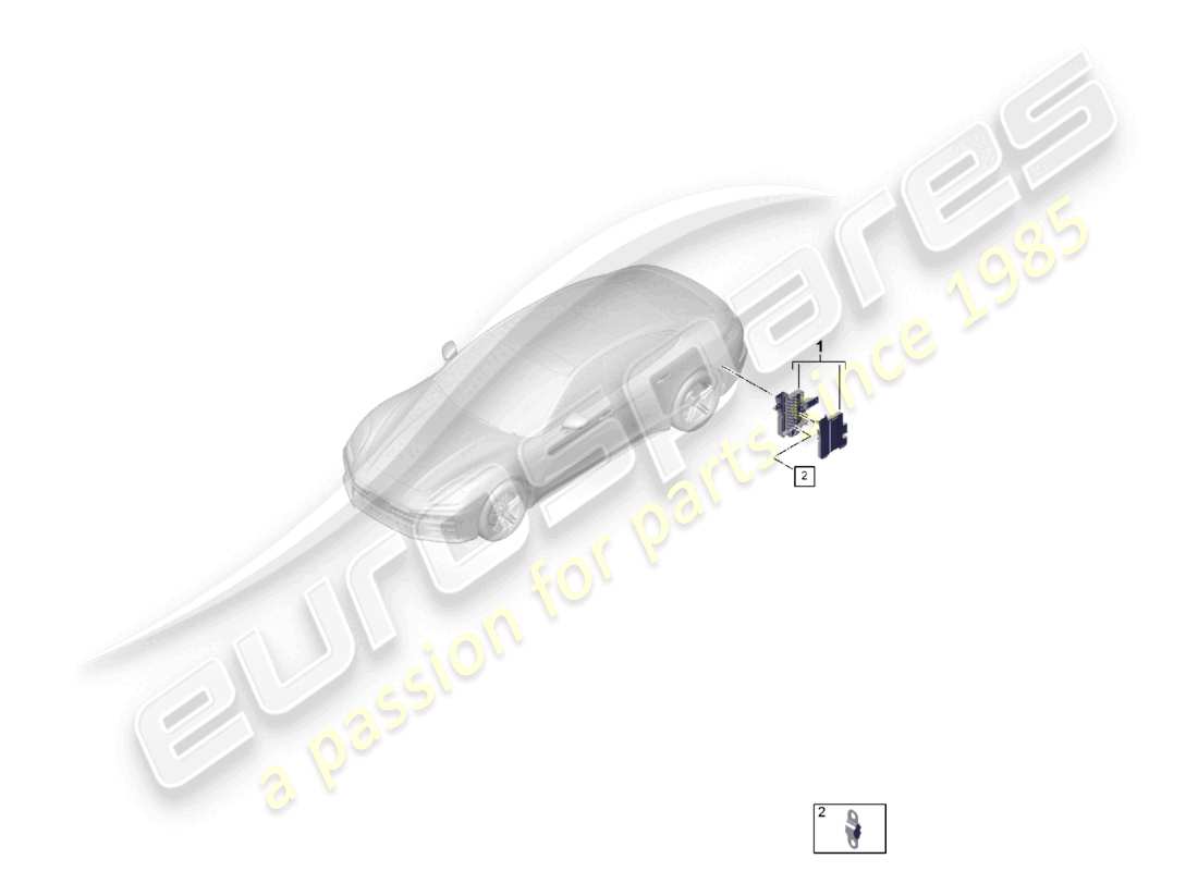 porsche 2024 (panamera 976) diagrama de piezas del portafusibles