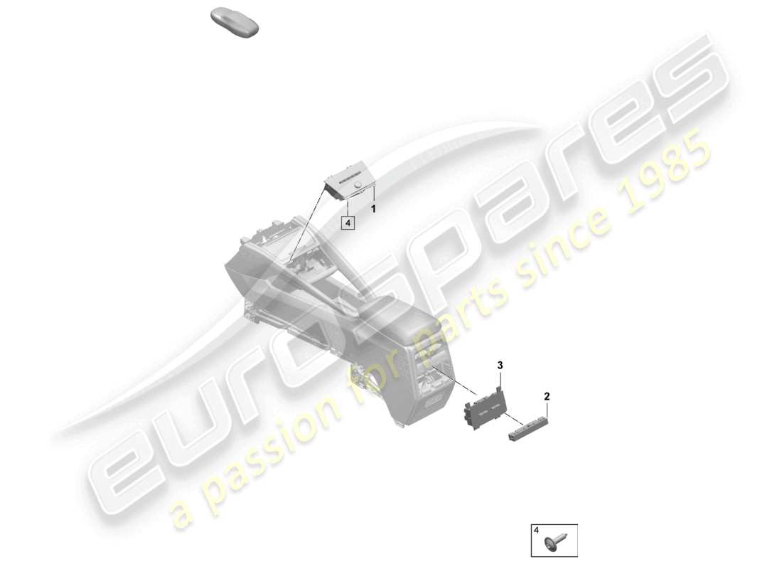 porsche 2025 (macan-e) panel de control del aire acondicionado diagrama de piezas