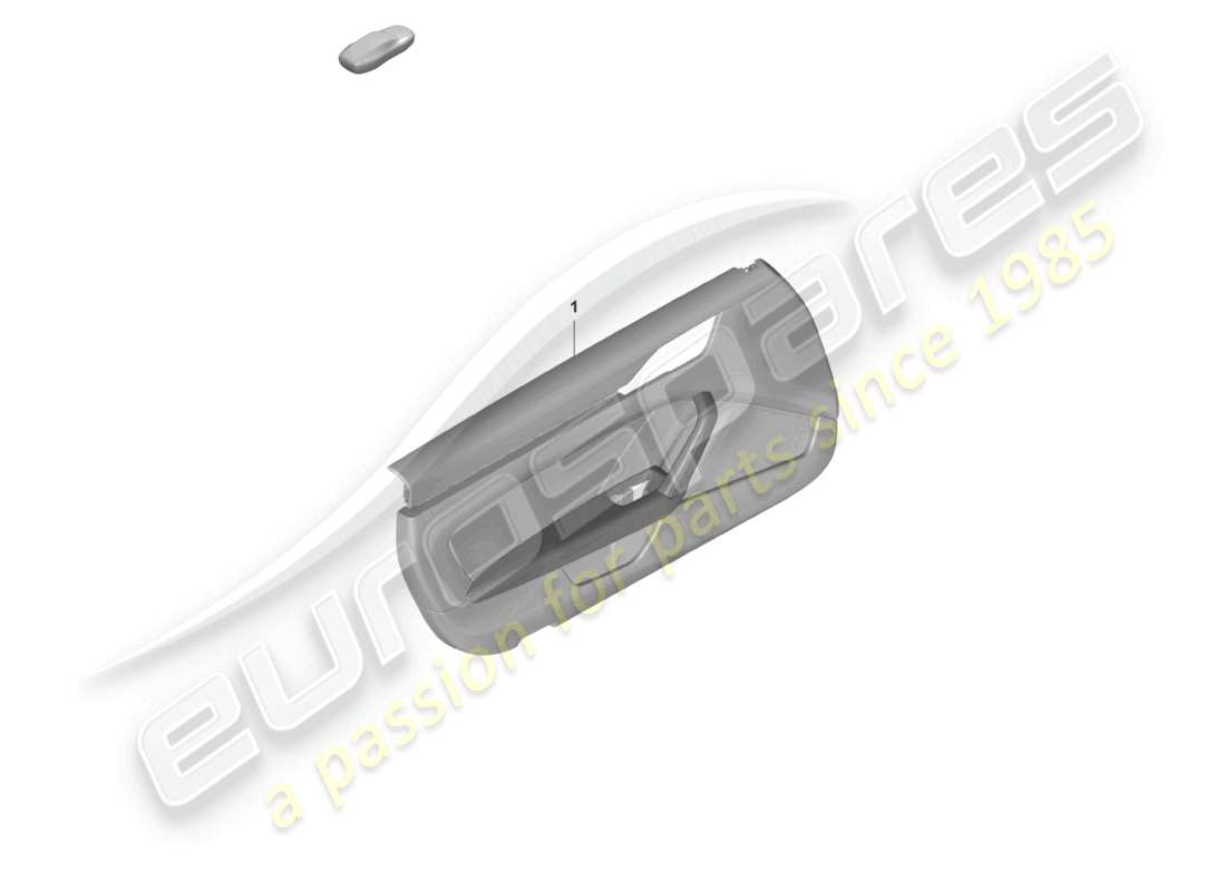 porsche 2021 (992-1 gt3/rs/st) panel de puerta para modelos con apoyabrazos tapizado en cuero sintético (cuero) diagrama de piezas del paquete touring