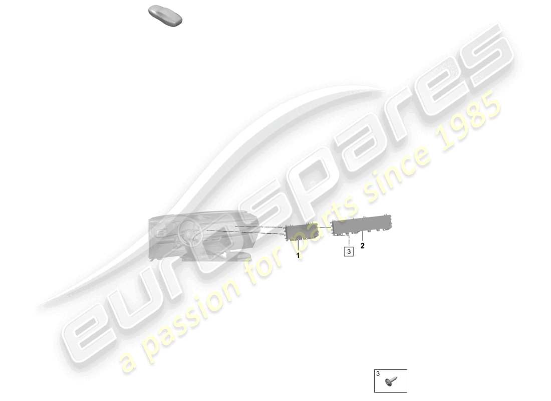 porsche 2024 (macan-e) pantalla diagrama de piezas