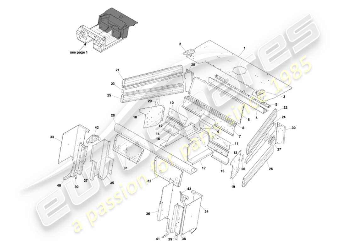 aston martin vanquish (2007) underbody2 diagrama de piezas