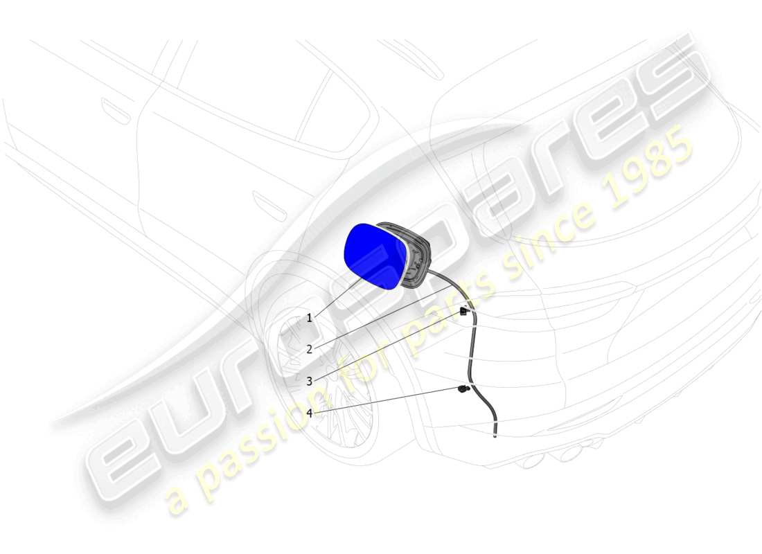 maserati grecale trofeo (2023) puerta y controles del tanque de combustible diagrama de piezas