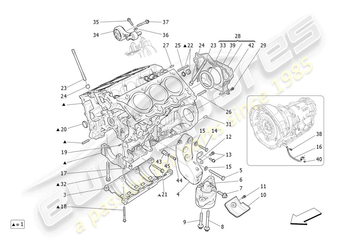 maserati ghibli fragment (2022) diagrama de piezas del carter