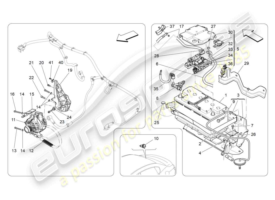 maserati ghibli (2015) energy generation and accumulation diagrama de piezas