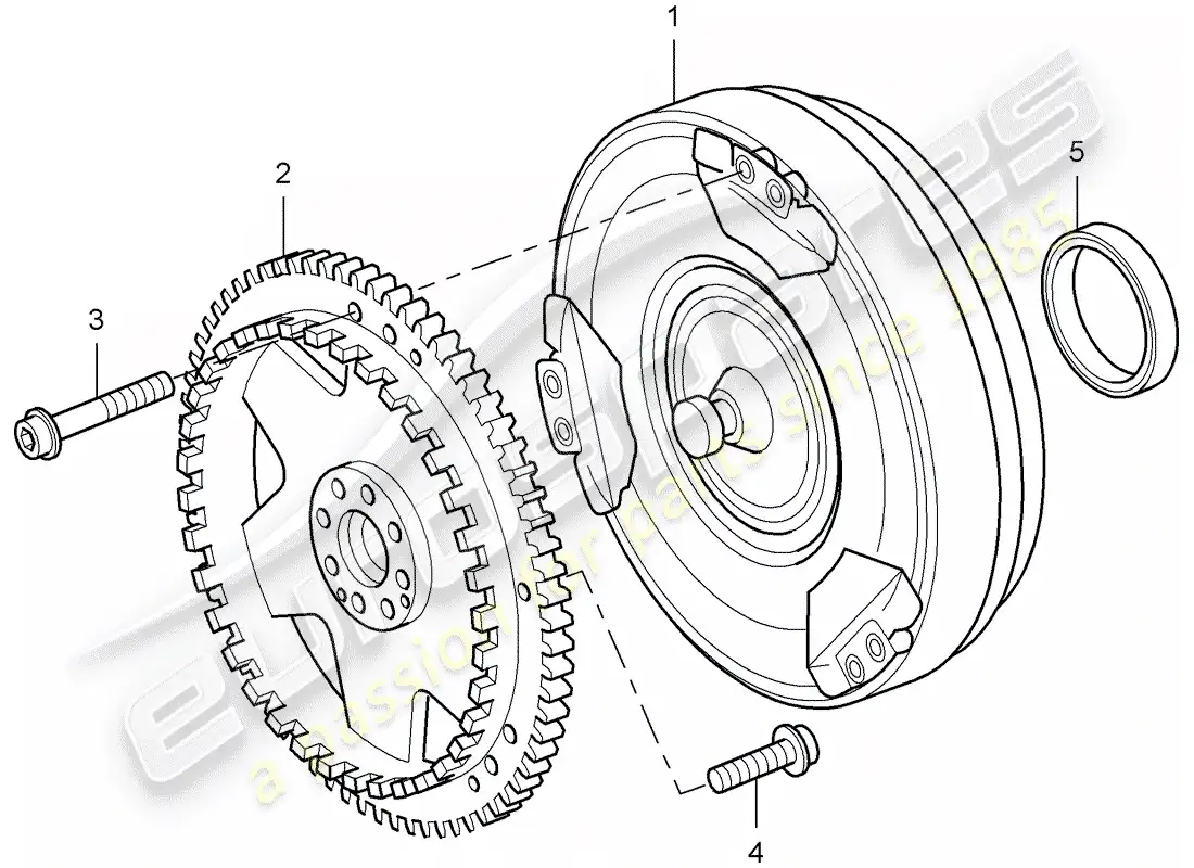 porsche 2007 (cayenne e1 9pa) tiptronic diagrama de piezas