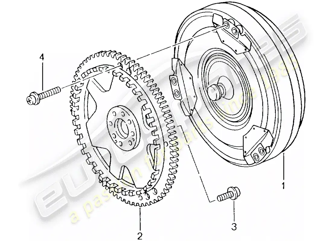 porsche 2002 (986 boxster) tiptronic - convertidor de par diagrama de piezas