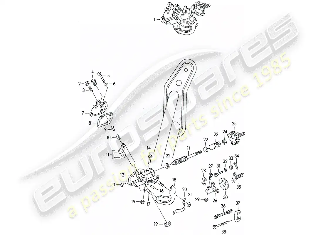 porsche 1958 (356/356a) engranaje de dirección - y - acoplamiento de dirección - f >> 101 692 - f >> 61 892 - f >> 83 791 diagrama de piezas