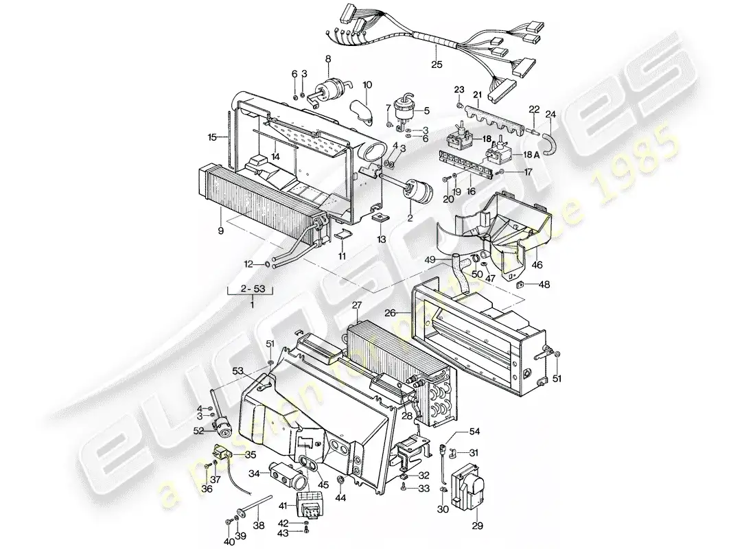 porsche 1982 (928) para - m 573 m 563 - aire acondicionado diagrama de piezas