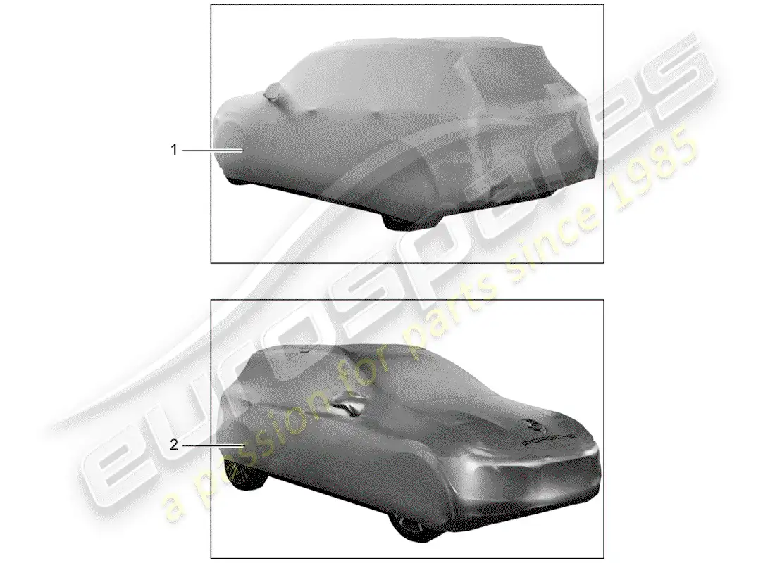 porsche 2017 (tequipment macan) cubrir diagrama de piezas