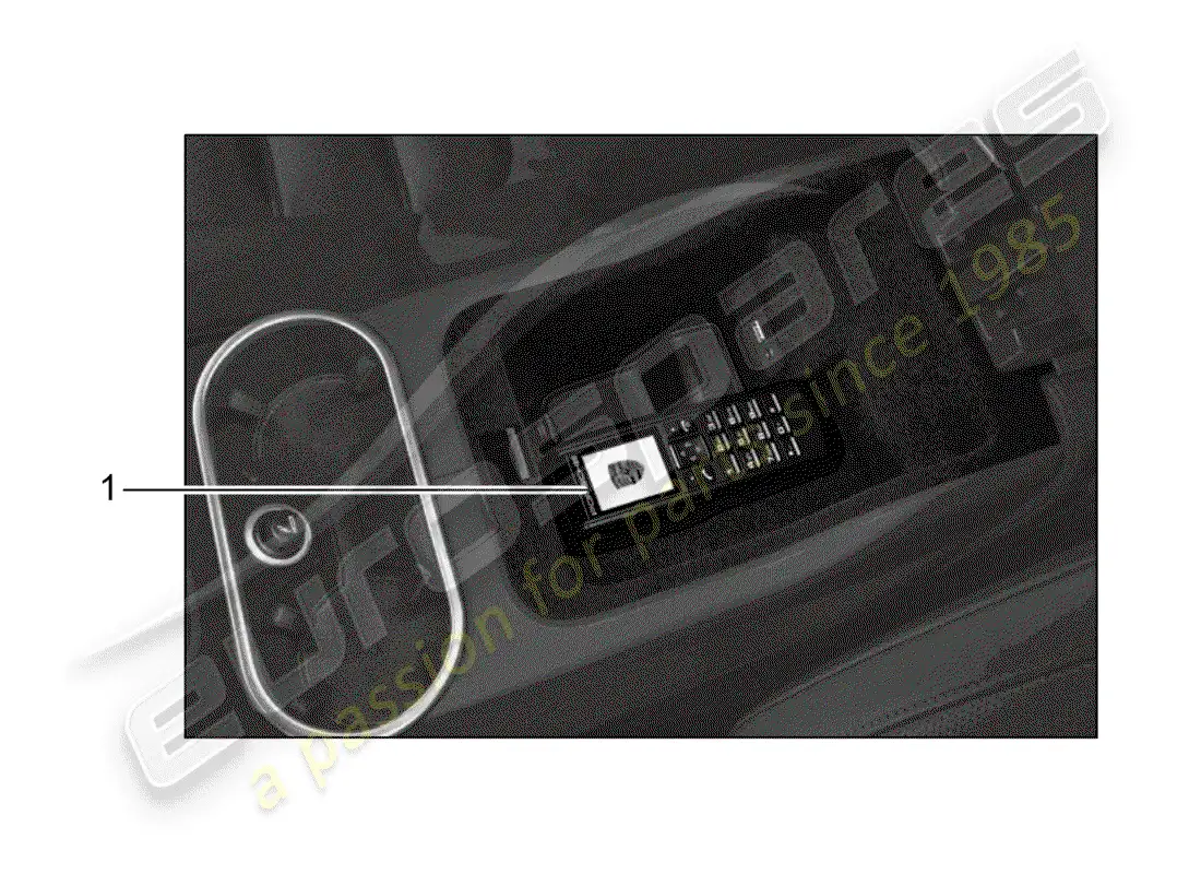 porsche 2015 (tequipment cayenne) auricular de teléfono con diagrama de piezas