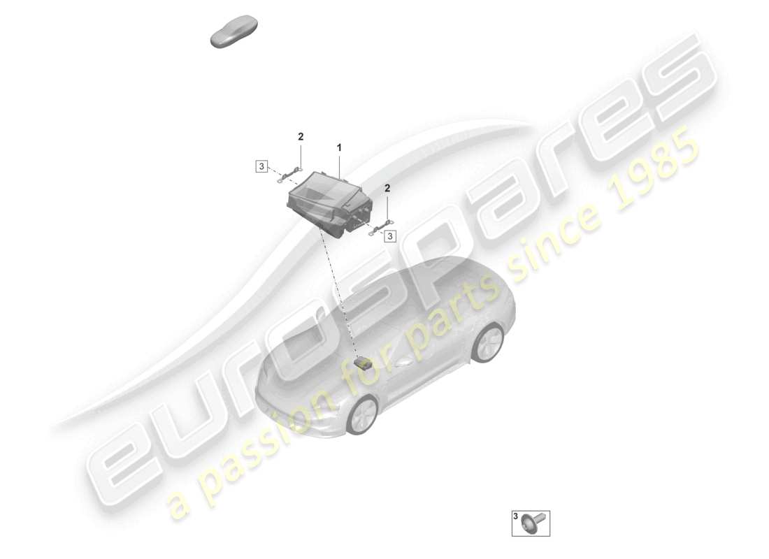 porsche 2021 (taycan 9j1-1) pantalla principal diagrama de piezas