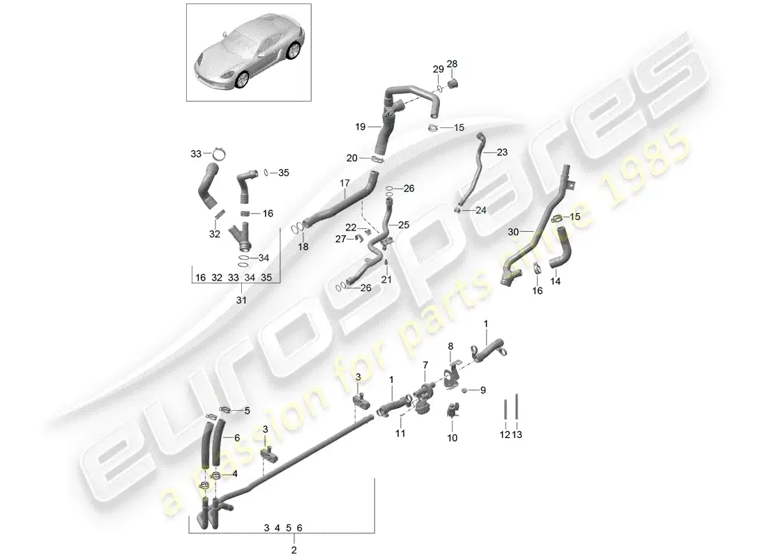 diagrama de pieza que contiene el número de pieza 9a210651430