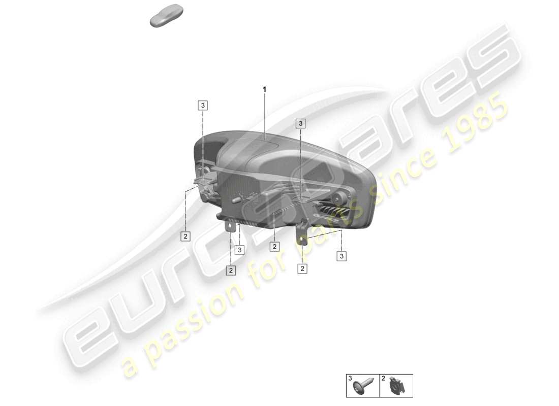 porsche 2025 (macan-e) instrumento combi diagrama de piezas